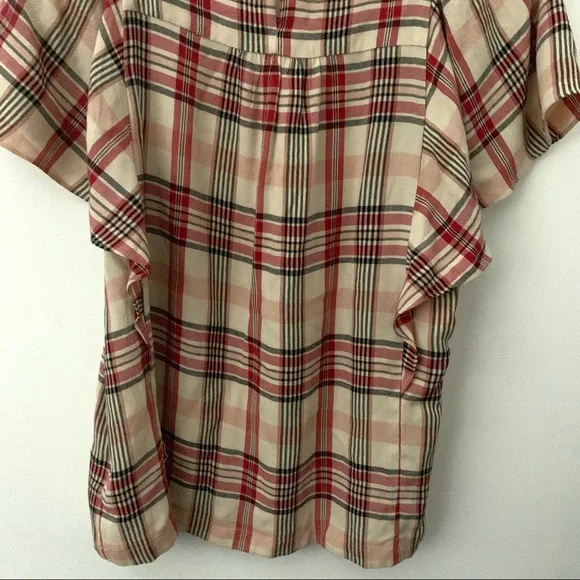 Maeve by Anthropologie Multi-Color Plaid Shirt - Picture 7 of 9
